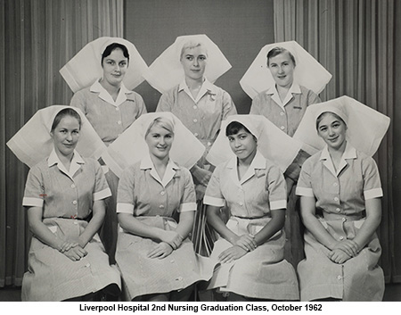 Liverpool Hospital Nursing Graduates, 1962