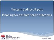 Sustainability in South Western Sydney Local Health District Survey Results Summary 2015